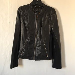 Express Black Faux Leather Jacket